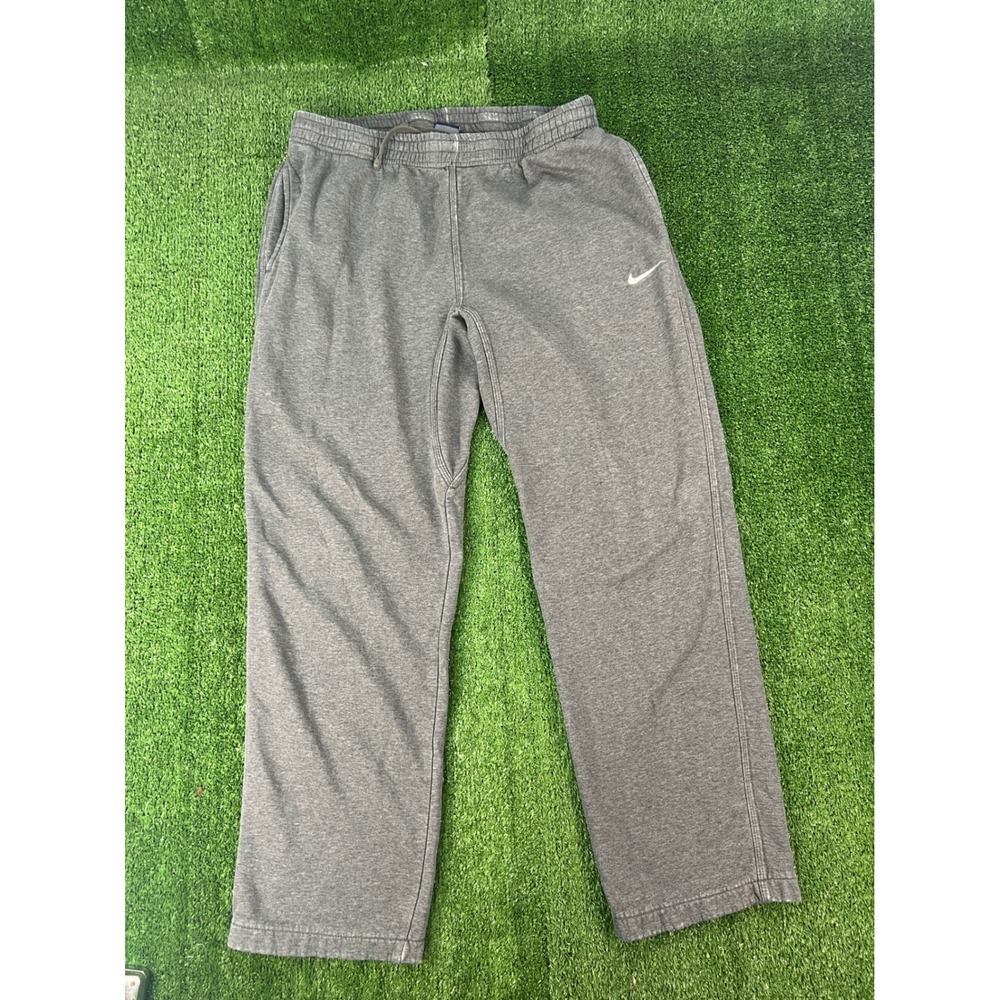 Nike Mens Fleece Baggy Sweatpants Gray Relaxed Fit Joggers Large
